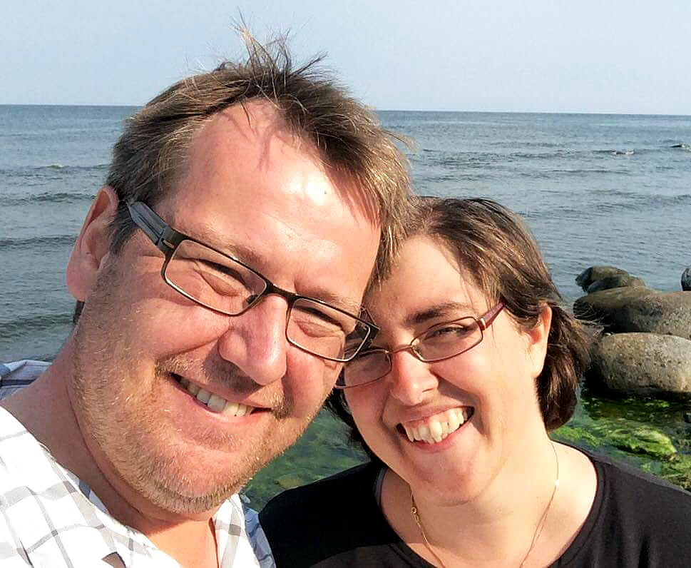 Dag Nyström och sambon Severine