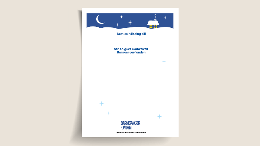 Utskrivet gåvobevis: Högtidsgåva 